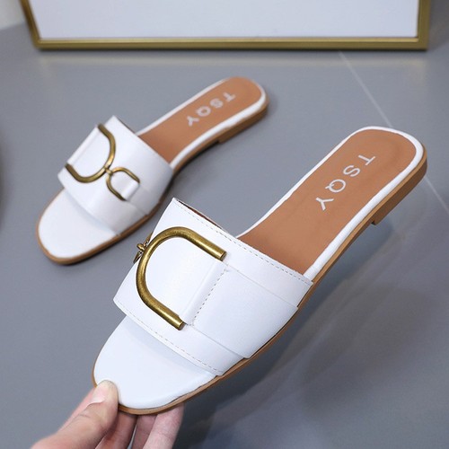 Womens flat sliders - flat,