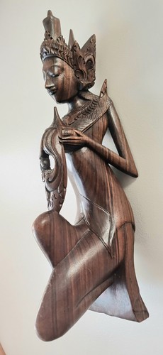 Vintage hand carved wooden - hand,