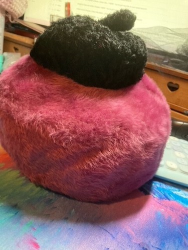 Vintage purple black fur - vintage,