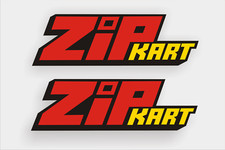 2x Lg ZIP Kart Self Adhesive