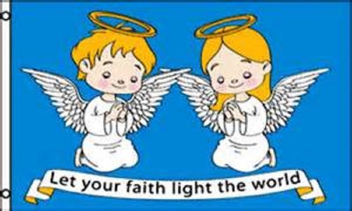 Christian cherubs polyester - christian,
