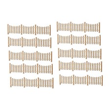 10Pcs Mini Fences 1/50 for Railway Mini Fairy Gardens Architectural Models