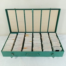 35mm Projector Slide Metal Storage Box Case 150 capacity With Slides