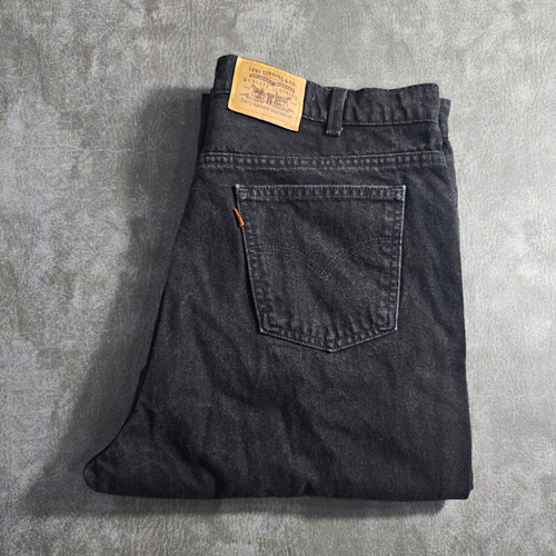 Vintage orange tab - vintage, black