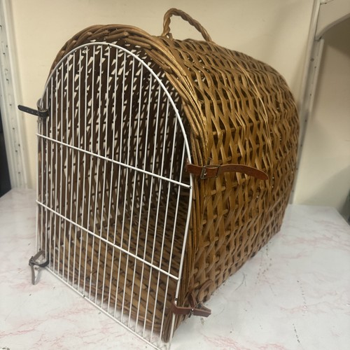 Vintage metal wicker basket - ,