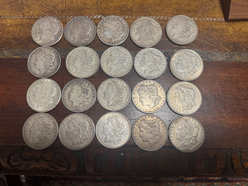 Morgan silver dollars - 20, us