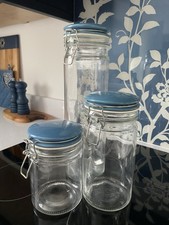 Jamie Oliver Flip Top Jars x 3