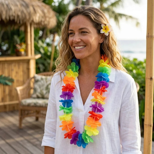 Neon rainbow hawaiian - neon,