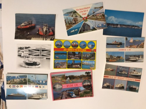 Old postcard hovercraft ryde