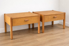 Pair of Vintage Pine Bedside