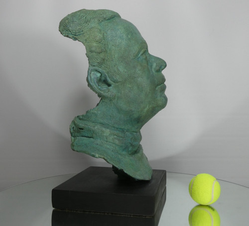 Vintage bronzed verdigris clay - vintage,