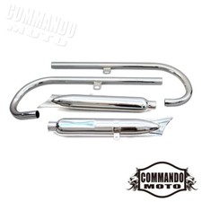 For BMW M1 M72 R71 R12 MT12 Complete 24HP Muffler Fishtail Exhaust Pipe Silencer