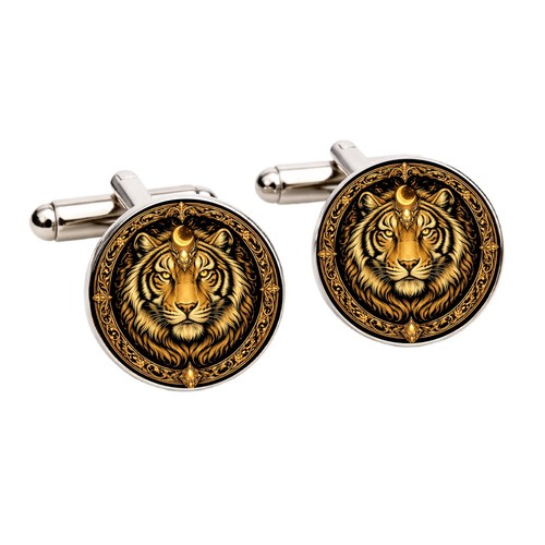 Tiger spirit animal cufflinks - tiger,
