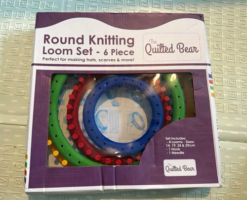 The quilted bear round - quilted,