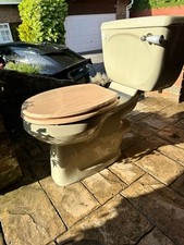 Trent Astura cistern &closed coupled toilet pan pampas green, fully functioning.