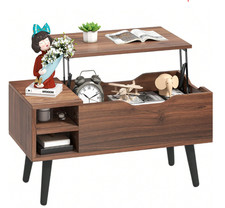 Brown Coffee Table with Lift