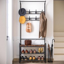 Steel Coat Rack with Shoe