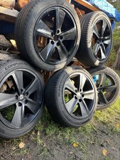 5x Genuine Seat Leon mk3 Alloys 17” Black With Tyres 5F0601025B