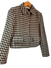 Zara Tweed Blazer Jacket Black