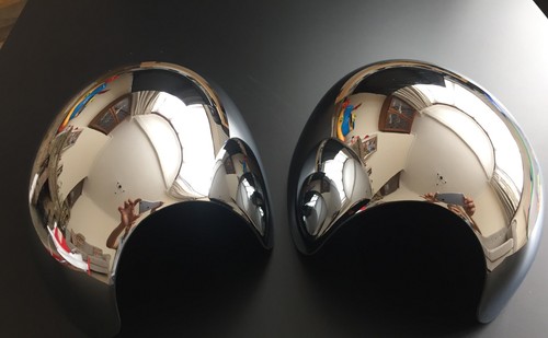Chrome mirror covers for mini - covers,