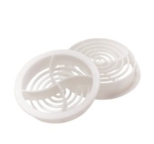 70mm white plastic round - white,