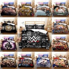 3D WWE WRESTLING LEGENDS Duvet Set Bedding Set Pillowcase Single Double Gifts UK