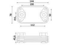 Engine Oil Cooler MAHLE Fits CITROEN FIAT FUSO IVECO MITSUBISHI 99-16 1103R6