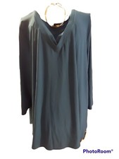 Gorgeous Antthony Studio Blue Long Sleeved Top Size  3XL