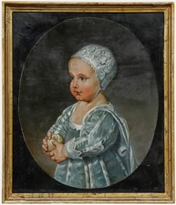 After Anthony van Dyck (1599-1641) - Oil, Portrait of Infant James II