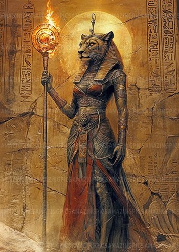 Sekhmet art print - art,