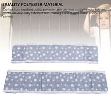 Baby Crib Bumper Mesh Safety Dots Pattern Crib Liner Polyester For Full Size