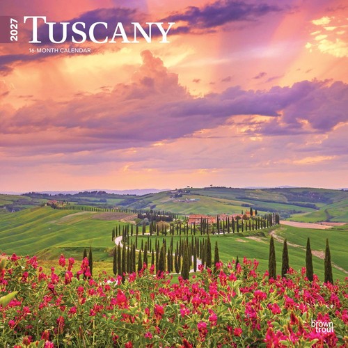 Tuscany 2027 calendar square - tuscany,