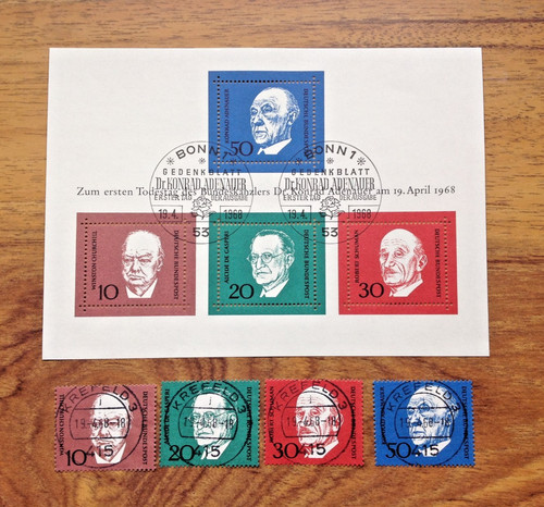 1968 west germany - west, adenauer