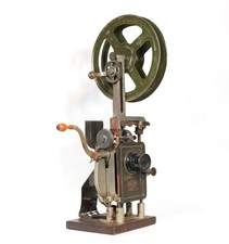 1910 Powers No. 5 Hand Crank 35MM Movie Projector With Supply Arm & Reel * Works