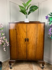 VINTAGE ANTIQUE ART DECO OAK