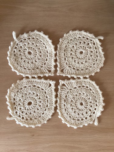 Handmade crochet coasters set - crochet,
