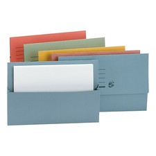 A4/ FOOLSCAP CARDBOARD ENVELOPE FILING DOCUMENT WALLET FOLDERS Colour Choice