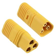 AMASS MT60 Male Female 3 Pin Gold Plated RC Connector 30A