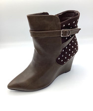 Womens Ladies Coffee Faux
