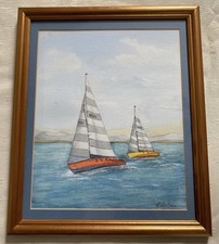 VTG Watercolour Painting Isle