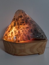 Amethyst with Moss Agate Lamp