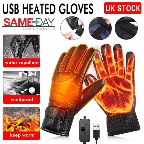 Usb heated gloves - gloves, men