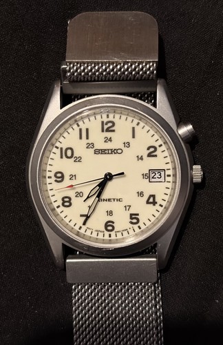 Mens seiko kinetic military - kinetic,