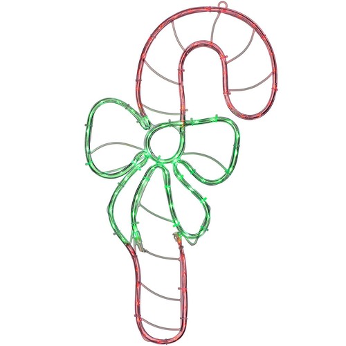 51cm pre lit candy - cane, led