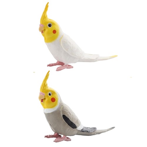 Cockatiel bird figurines - cockatiel,