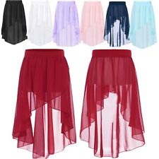 Kids Girls Pettiskirt Jazz Skirts Wrap Dress Samba Skirt Ballroom Costume Dance