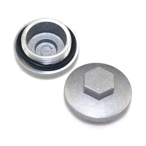 Oil drain plug filter cap - 2x,