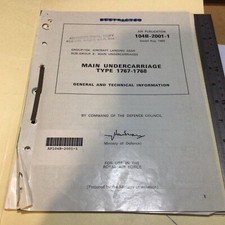 RAF Air Publication AP104B-2001-1 Main Undercarriage Type 1767-1768 Belfast