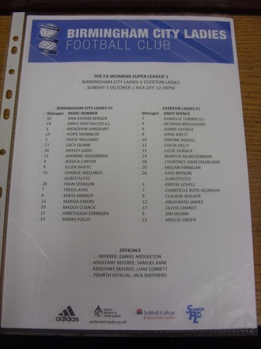 2017 colour teamsheet - 01/10/2017,
