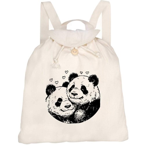Sweet hugging panda couple - hugging,